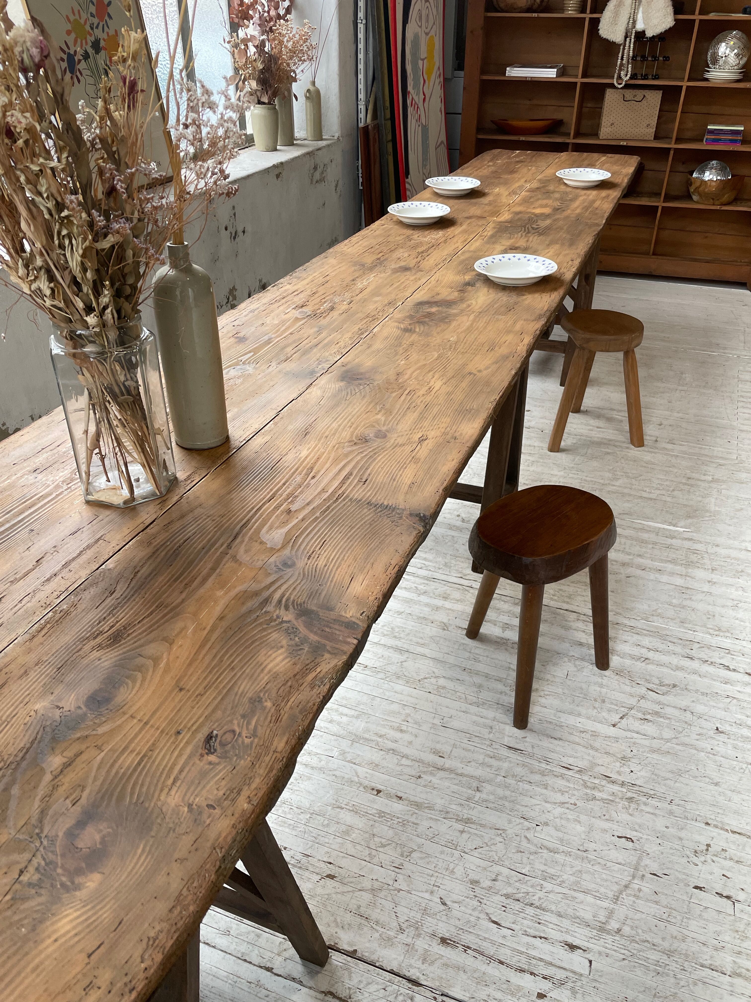 Guinguette table XXL 4m trestles