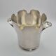 Elegant ice bucket/scoop, silver-plated with square hallmark - A 321
