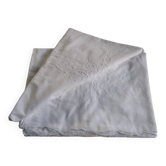 Old embroidered tablecloth 245x160cm