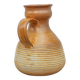 Vintage glazed terracotta pitcher, vintage carafe, jug