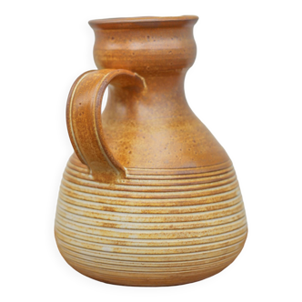 Pichet terre cuite vernissé vintage, carafe vintage, cruche