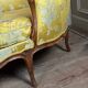 Duchess in Boat, Chaise Longue, Louis XV, Yellow Silk, 18th Century