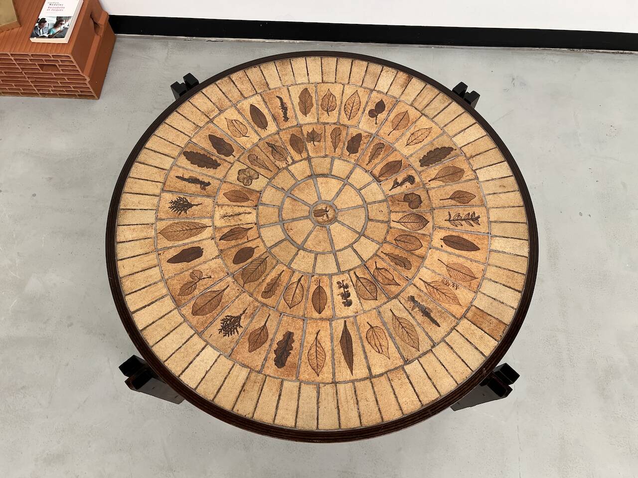 Coffee table "Les Herbiers" by Roger Capron