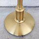Mid Century Modern brass floor lamp with Capiz shell shade 1970s