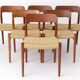 Large Set of 8 Niels Otto Møller Teak Dining Chairs – Model 75 (1950s)