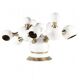 Brass and steel table lamp