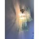 Pair of Italian Contemporary Murano Glass “Selle” Sconces with Green Water