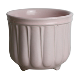 Pink glazed ceramic pot cover