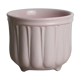 Cache-pot en céramique émaillée rose