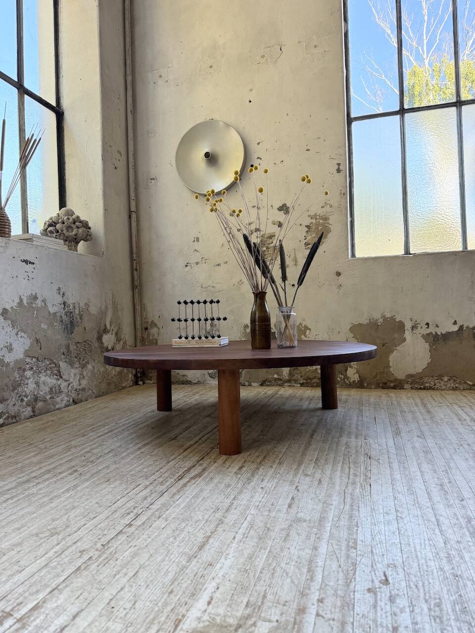50s round tripod coffee table