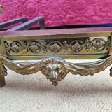 Paire chenets in bronze Louis XVl