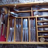 Stainless steel housewife brand Comargent wooden box