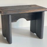 Vintage patinated grey stool