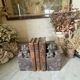 Pair of Foo Dog bookends in sculpted steatite.