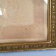 Old frame wood stucco gilding original 67x42 foliage 63x38 cm + glass SB
