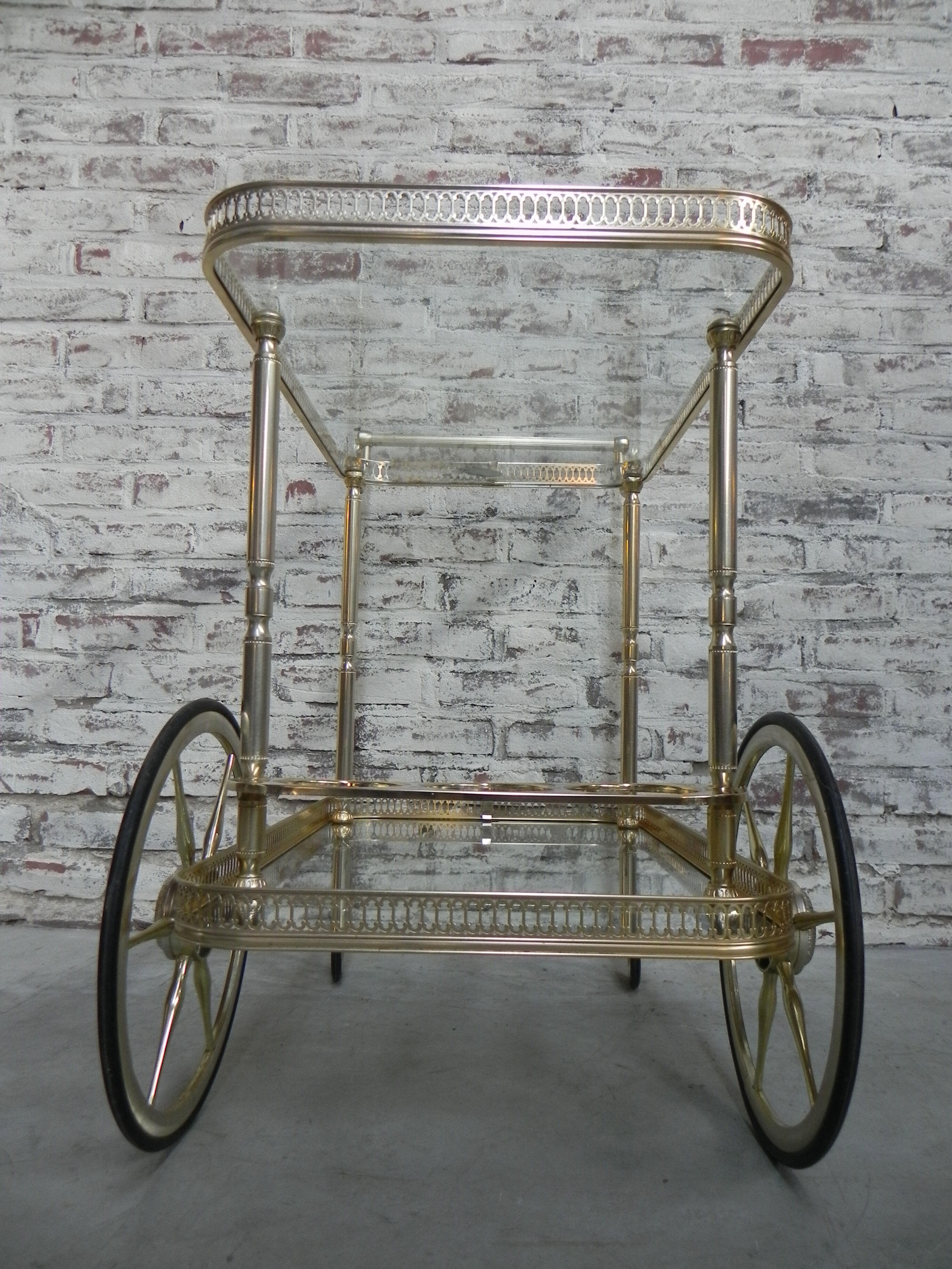 Hollywood Regency serving trolley Mascagni