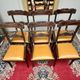 Set of six mahogany chairs