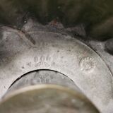 Petitot art deco chandelier, opalescent glass