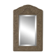 Oriental mirror in chiseled metal – beveled, for placing on a surface or hanging