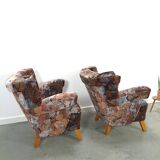 Ensemble de fauteuils fleuris