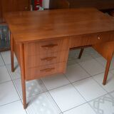 Scandinavian office 60s teak foot compass