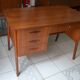 Scandinavian office 60s teak foot compass