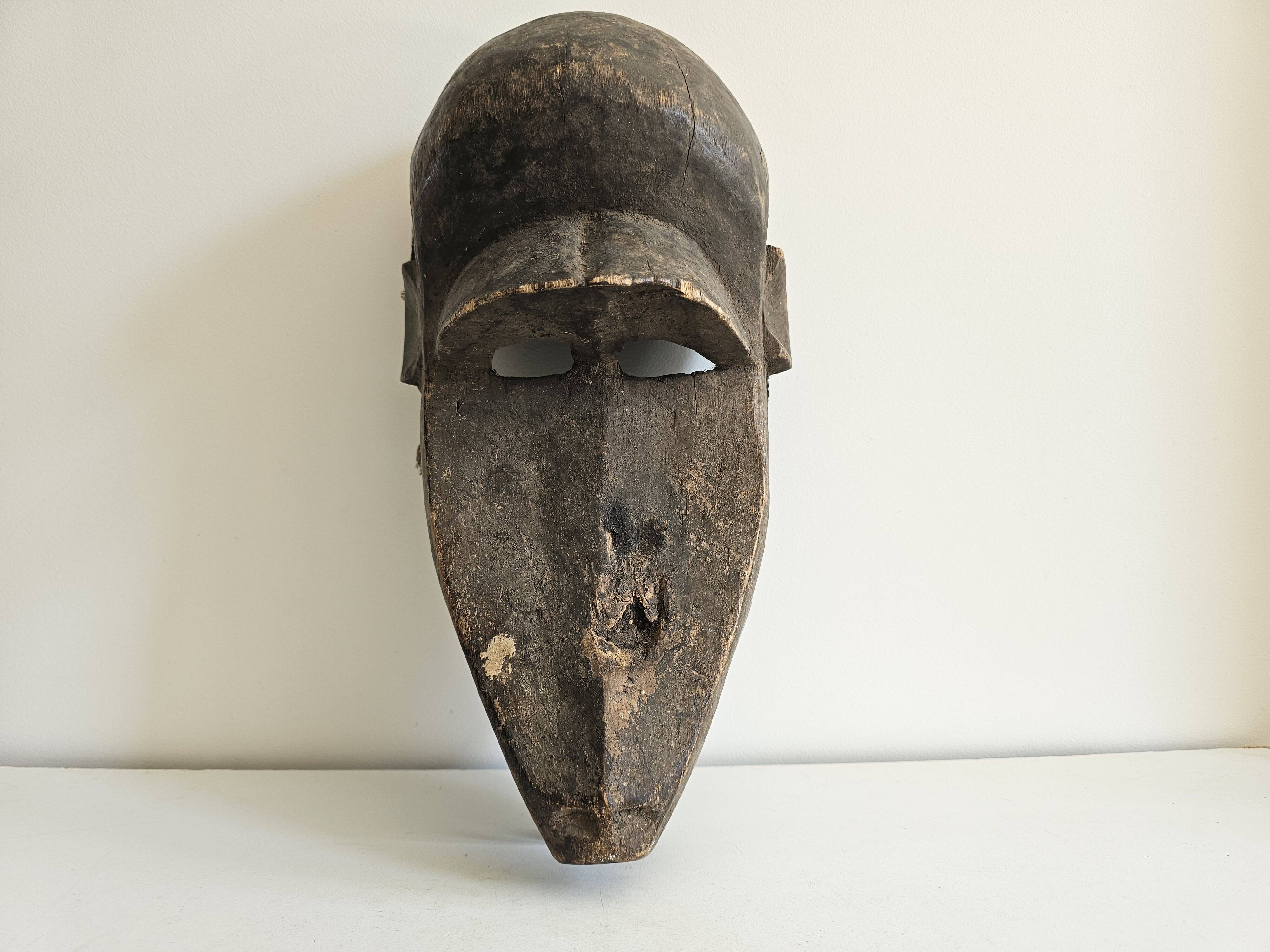 Ancient African Hyena Mask Bambara - Baman Mali - Tribal African Art