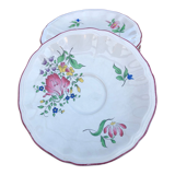 Set of 5 saucers Luneville