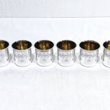 Hippolyte Fournerot - 6 Silver Liqueur Glasses