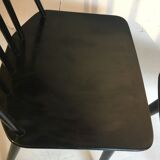 Pair of Black Chairs by Folke Palsson for FDB MOBLER Denmark 1966