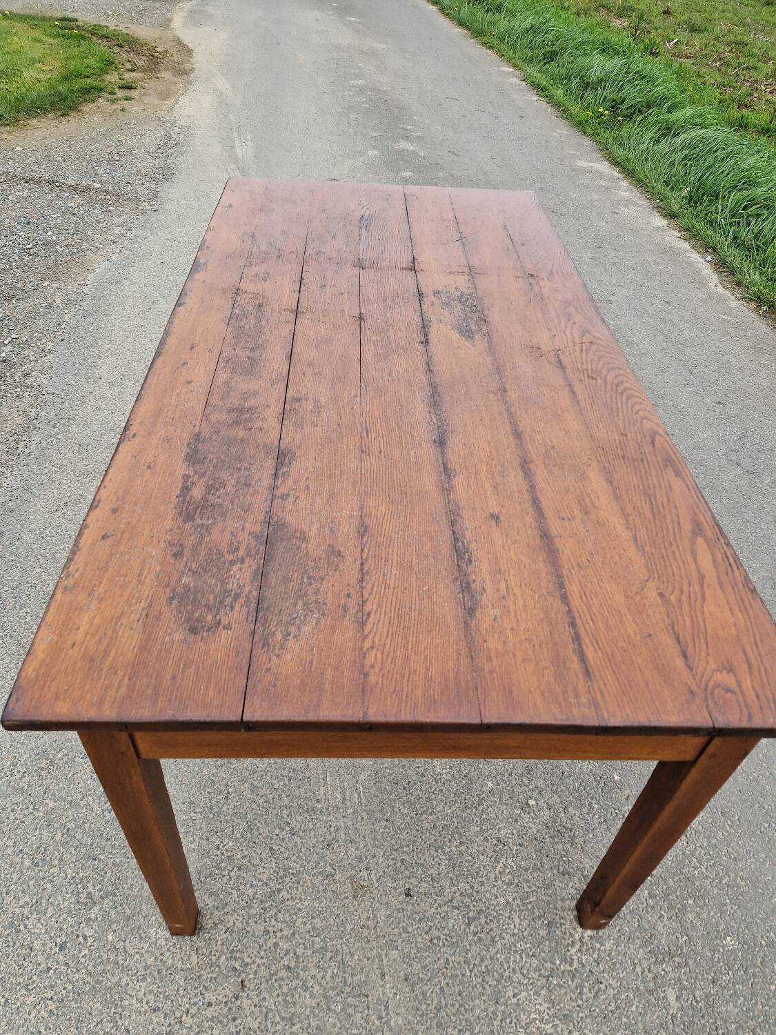 Solid farm table 1m70