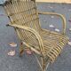 Set of 3 rattan armchairs from the 1970s France