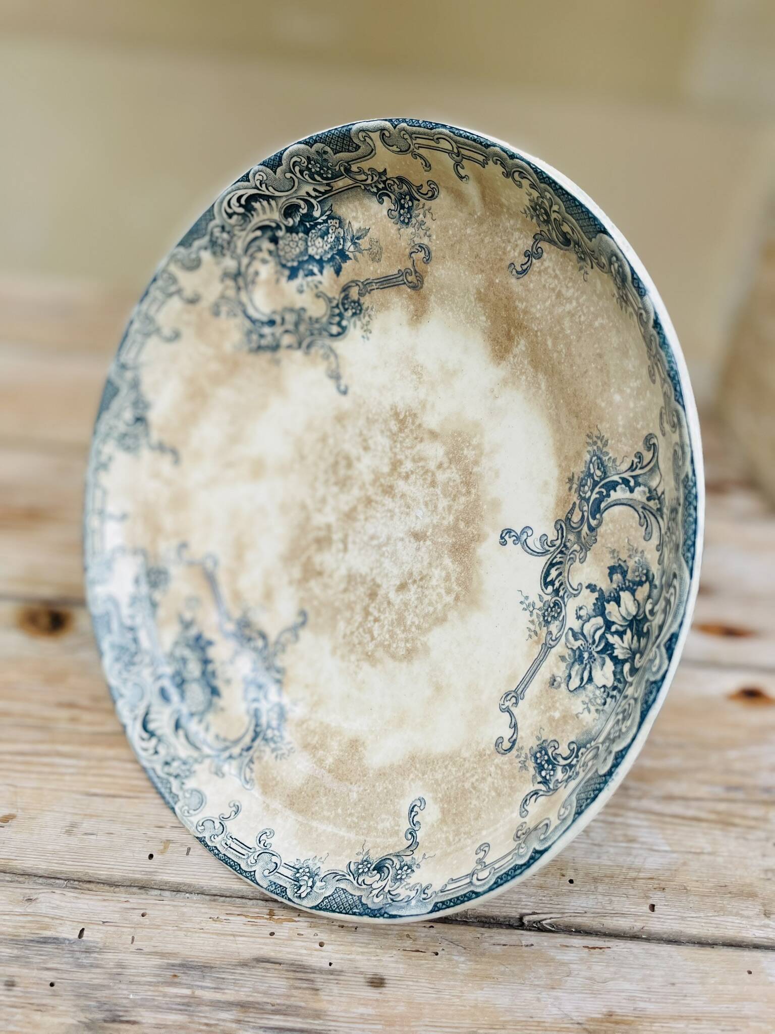 Very old ironstone fruit bowl