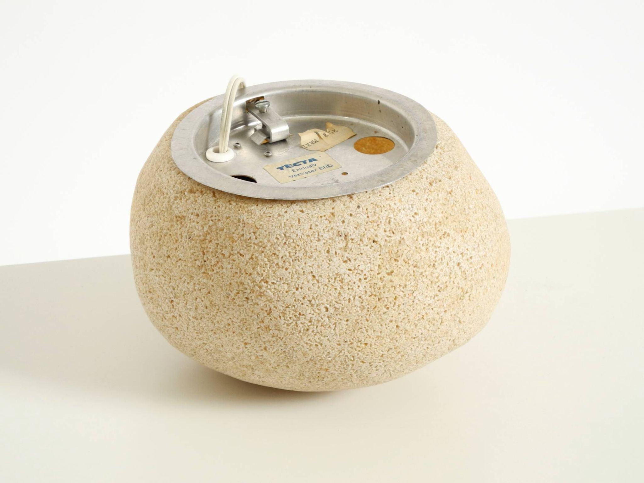 Original 1970s moon rock table lamp by André Cazenave for Tecta