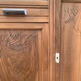 Parisian art deco buffet walnut brut massive 1920