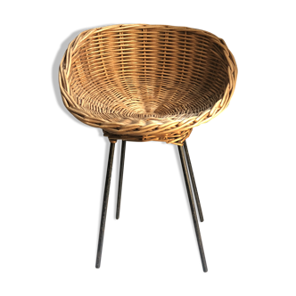 Armchair in rattan, 50 years