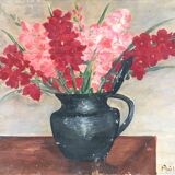 Table bouquet of gladioli