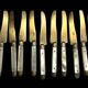 Tableware, 34 dessert cutlery sets with mother-of-pearl handles, early 20th century