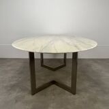 Oval marble table from the 70s