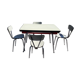 Table et 4 chaises en formica
