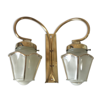 Apply at 2 lanterns brass vintage 60s