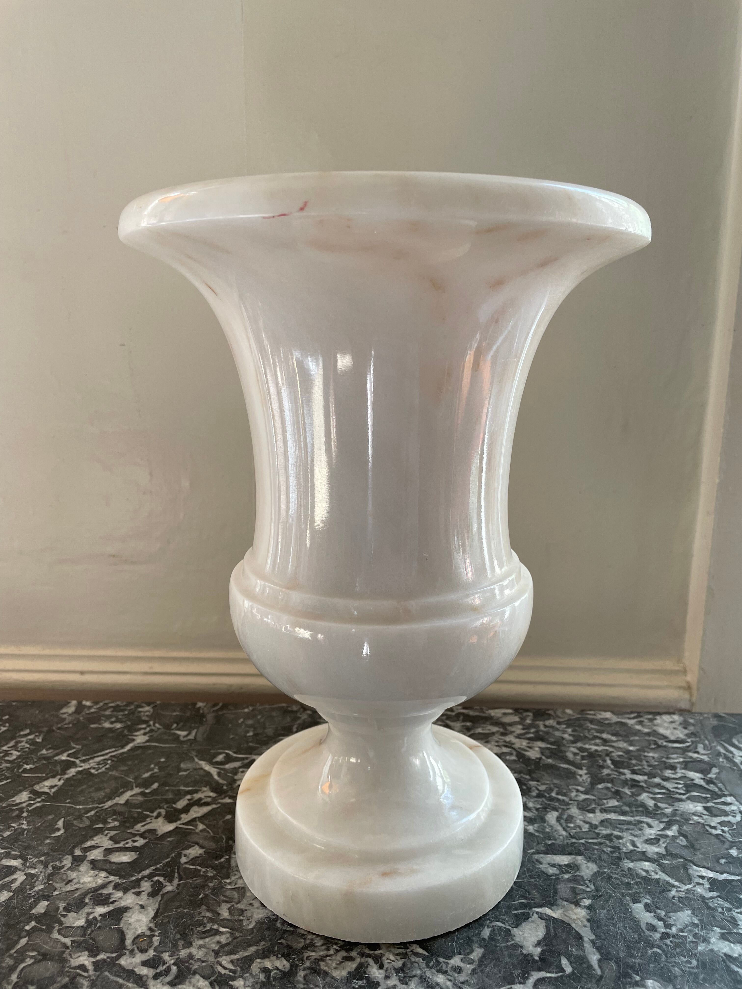 Medici vase in white marble