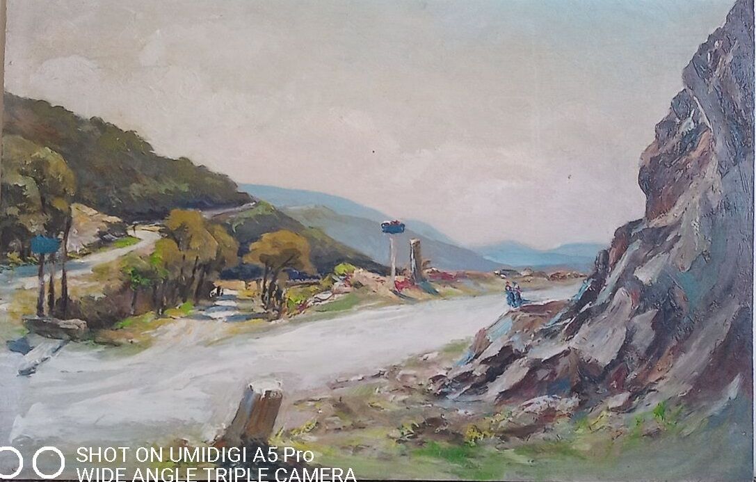 Painting edouard leverd (1881-1950) oil on panel - 32 x 47 cm - collet villefort