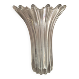 Vase tulipe en cristal vintage années 60 – très lourd, avec légère trace