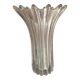 Vintage 60s crystal tulip vase - very heavy, with slight marks