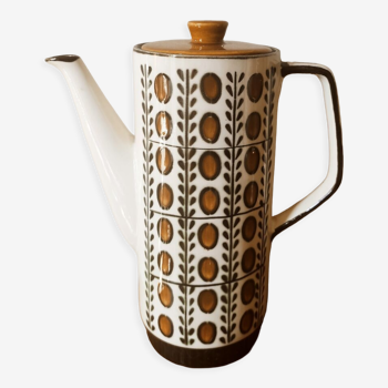 Teapot, Boch walnut tiled coffee maker