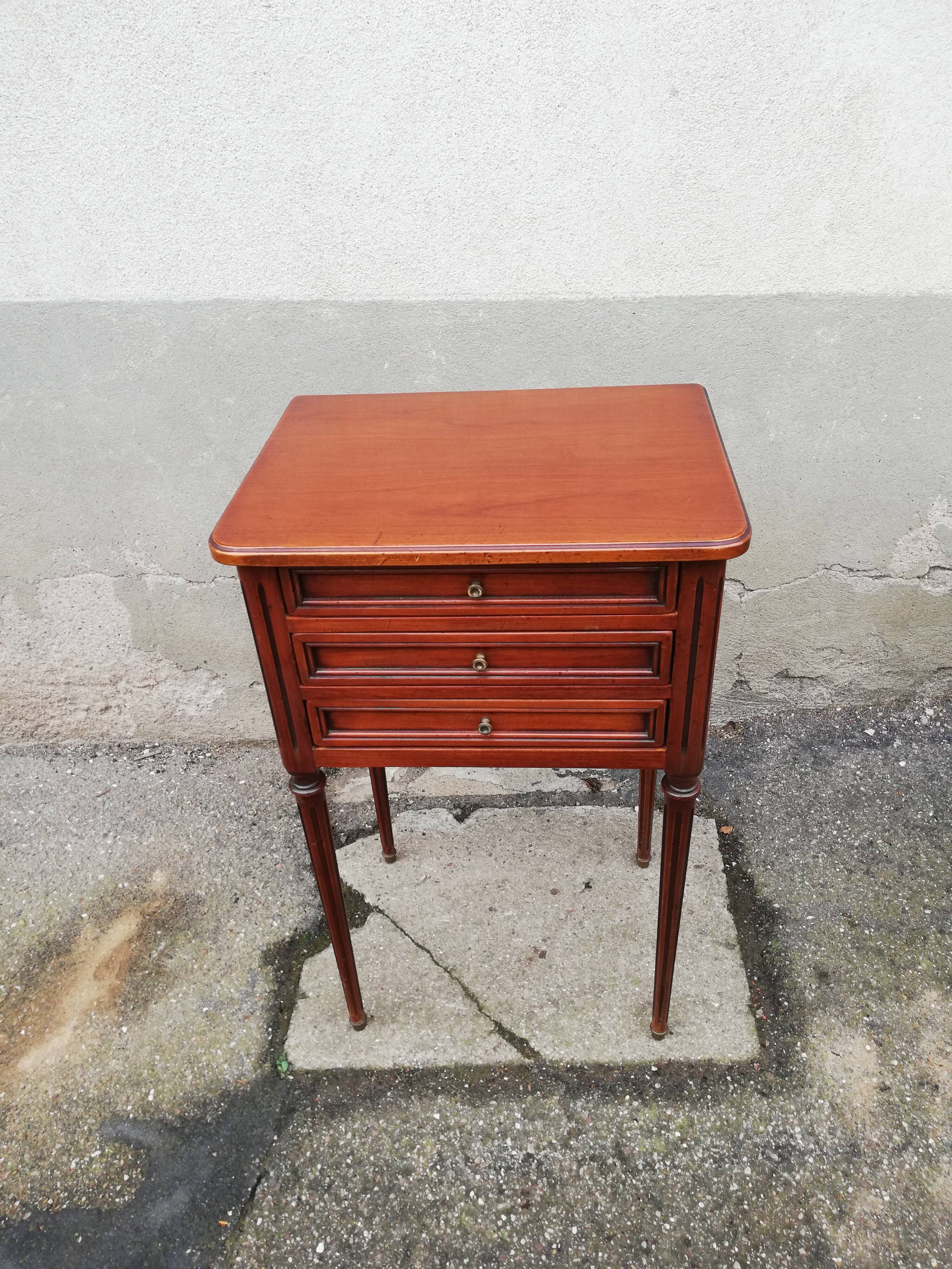 Chest of drawers 3 drawers louis xvi style
