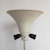 Vintage 50-60s Dutch design white floor lamp by H. Fillekes for Artiforte black base