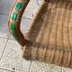 Fauteuil en osier vintage