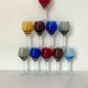 Set of 10 antique digestif glasses.